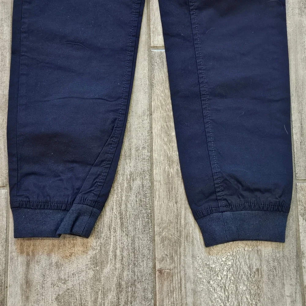 Janie and Jack Polo and Jogger Set Kids 8 Pink Navy Blue Preppy School Outfit